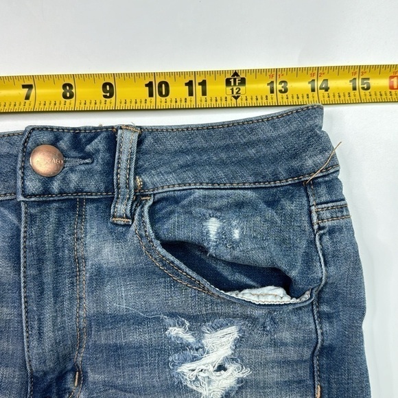 American Eagle 360 Super Stretch Hi Rise Shortie Shorts Size 6 - Picture 3 of 9